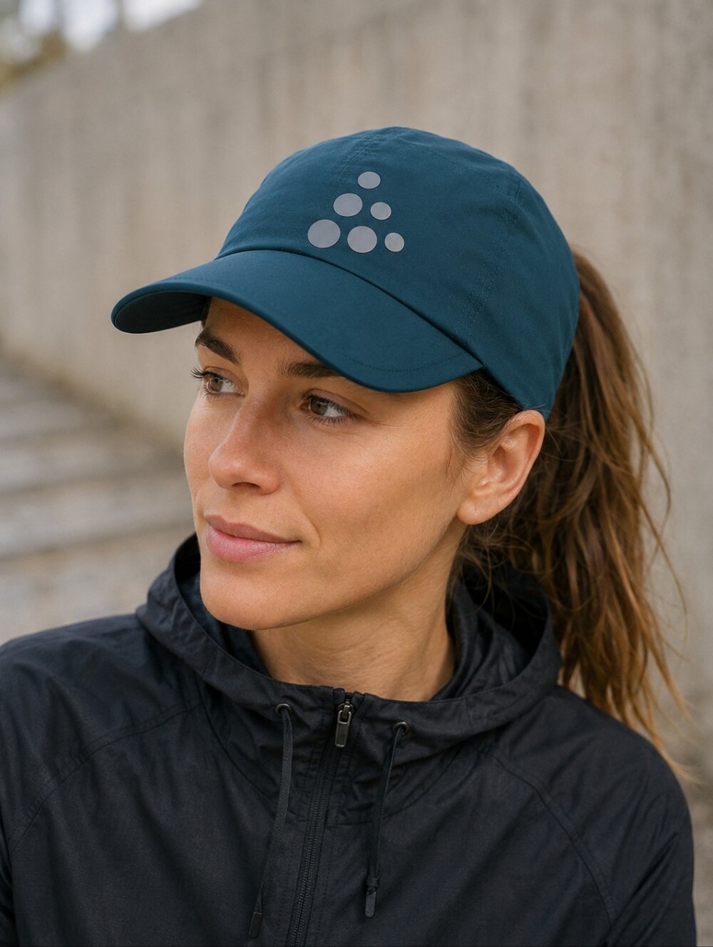 Craft Running Cap Dark Teal 5-Panel Sport Hat One Size NWOT